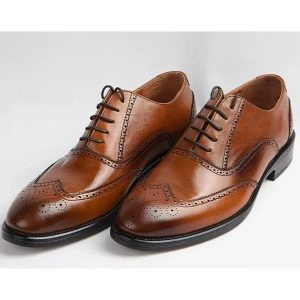 کفش رسمی مردانه پریمو مدل هشترک قهوه ای سایز ۴۰ تا ۴۴